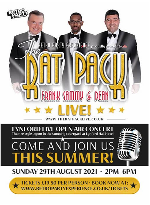 Rat Pack Live Lynford Hall, Norfolk 2021